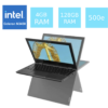 Laptop Lenovo 300e Touchscreen 4gb Ram 128gb Ssd Windows Negro (Reacondicionado)