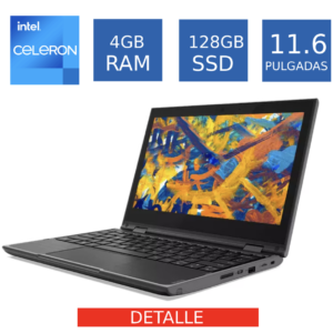 Laptop Lenovo 300e 4GB RAM 128GB SSD Touch Windows Detalle Pantalla (Reacondicionado)
