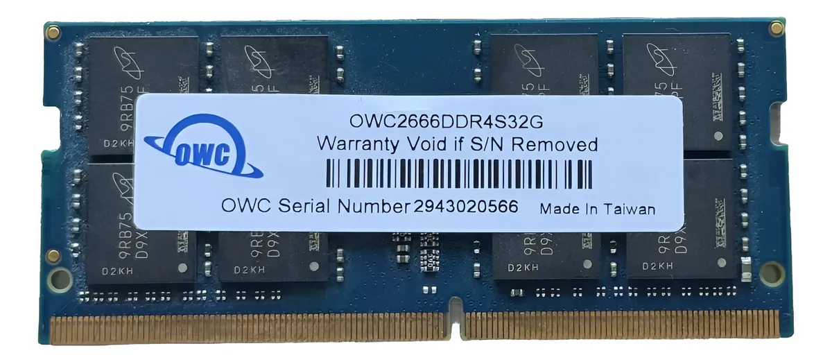 Memoria Ram 32gb Ddr4 2666mhz Owc Pc4-21300 Sodimm Laptop