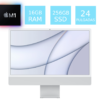 Apple Imac M1 2021 16GB Ram 256GB SSD 24 Pulgadas Plateado (Reacondicionado)