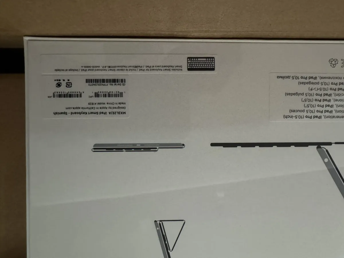 Apple Ipad Keyboard A1829 Español 7ma 8va 9na Air 3ra Pro 10 Negro Nuevo - Image 5