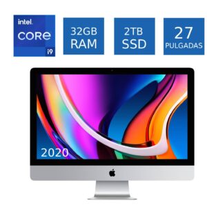 Computadora Apple Imac 2020 i9 3.6ghz 32GB RAM 2TB SSD 27 Pulgadas 5500xt Video 8GB
