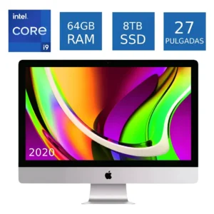Computadora Apple Imac 27 5k 2020 I9 64gb Ram 8tb Ssd Radeon 5700tx 16gb