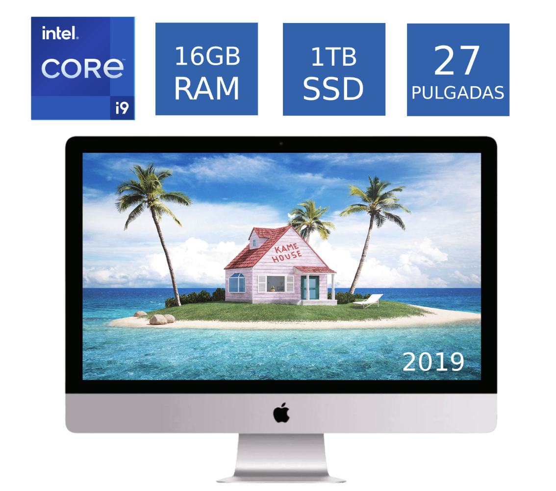Apple iMac 2019 Core i9 16GB RAM 1TB SSD Video 8gb Vega 27 Pulgadas Retina 5k (Reacondicionado)