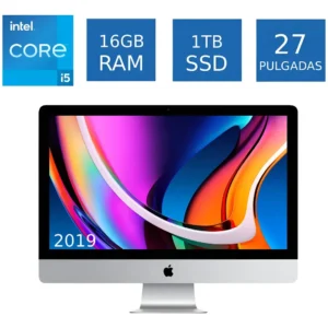 Apple Imac 2019 Intel I5 3.0 ghz 27 Pulgadas 16GB Ram 1TB FUSION SSD Video 4gb Radeon Pro 570x (Reacondicionado)