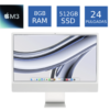 Apple iMac 2023 M3 8GB RAM 512GB SSD 24 Pulgadas Color Plateado (Reacondicionado)