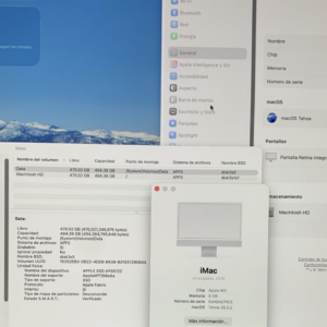 Alternative view of Apple iMac 2023 M3 8GB RAM 512GB SSD 24 Pulgadas Color Plateado (Reacondicionado)