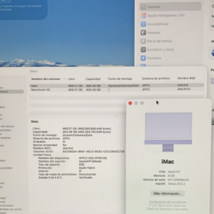 Alternative view of Apple iMac 2024 M4 8GB RAM 512GB SSD 24 Pulgadas Color Morado (Reacondicionado)