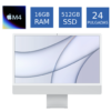Apple iMac 2024 M4 16GB RAM 512GB SSD 24 Pulgadas Color Plateado (Reacondicionado)