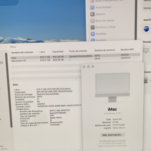Alternative view of Apple iMac 2024 M4 16GB RAM 512GB SSD 24 Pulgadas Color Plateado (Reacondicionado)