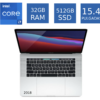 Laptop Apple MacBook Pro 2018 Core i7 2.2 32GB RAM 512GB SSD 15.4 Pulgadas (Reacondicionado)