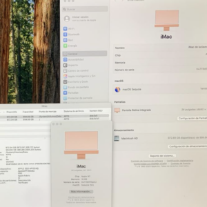 Alternative view of Apple iMac 2021 M1 16GB RAM 1TB SSD 24 Pulgadas Color Naranja (Reacondicionado)