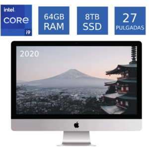 Computadora Apple Imac 27 5k 2020 I9 64gb Ram 8tb Ssd Radeon 5500tx 8gb (Reacondicionado)