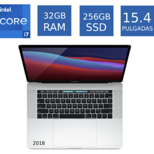 Laptop Apple MacBook Pro 2018 Core i7 2.2 32GB RAM 256GB SSD 15.4 Pulgadas (Reacondicionado)