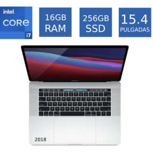 Laptop Apple MacBook Pro 2018 Core i7 2.2 16GB RAM 256GB SSD 15.4 Pulgadas (Reacondicionado)