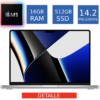 Apple MacBook Pro 2021 M1 Pro 8CPU 14GPU 16GB RAM 512GB SSD 14.2” con Detalle Mínimo – Reacondicionada