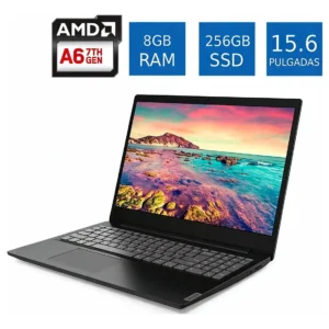 Laptop Lenovo IdeaPad S145 AMD A6 8GB RAM 256GB SSD 15.6 Pulgadas (Reacondicionado)