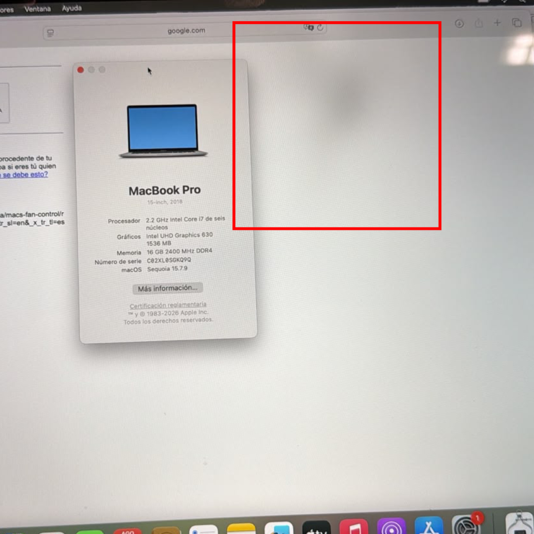Laptop Apple MacBook Pro 2018 Core i7 2.2 16GB RAM 512GB SSD 15.4 Pulgadas Detalle Mínimo Pantalla (Reacondicionado) - Image 4