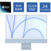Apple iMac 2023 M3 8GB RAM 512GB SSD 24 Pulgadas Color Azul (Reacondicionado)